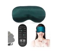 Heated Eye Mask for Dry Eye, Sleep Mask, Silk Eye Mask, Usb with Heat And Time Controlgreen