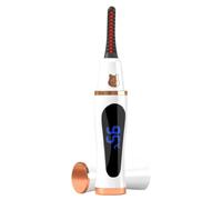 Heated Eyelash Curler Rechargeable 3-Level Temp Makeup Tools | Women Eye Makeup Lash Lift Curler for Home Bedroom Bathroom Travel Office Daily Party Birthday Dating Wedding Holiday