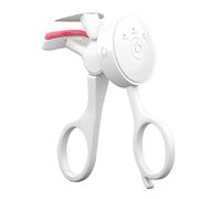 Heated Eyelash Curler, Small Lash Curling Tool, Long Lasting Heated Tool, 3 Temperature Settings, Portable Makeup Accessory for Women, Travel, Daily Use, (ABS + Silicone)