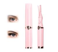 Heated Eyelash Curlers,USB Rechargeable Heated Eyelash Curler,2 in 1 Clip-Type Eyelash Curler,2025 Electric Eyelash Curler for Quick Heating Curling,3 Temperature Modes (Pink)