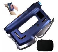 Heated Fascia Knife - 5 Blades In 1 Device, Muscle Knife, Gua Sha Scraping Massage Tool, Scraping+ Heating + 9 Levels EMS Micro-current + Red Light Therapy, Muscle Scraper Tool for Whole Body,Blue