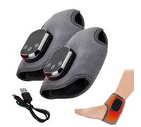 Heated Foot & Relief Device,3-in-1 Foot Massager,Wireless & Portable with 3 Vibration Mode,5 Heat Level,Relax Yourself (Gray)