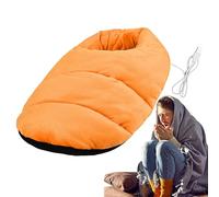 Heated Foot Warmer, Cozy Foot Pad, Washable Heat Slippers, Winter Foot Pad, Usb Heated Foots Warmer Pad for Under Desk and Winter Use Washable Cozy Foots Heating Slippers with Soft Fabric