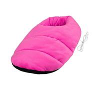 Heated Foot Warmer, Electric Foot Warmer Slippers, Soft Heated Foot Warmer for Men, Portable Washable Foots Heat Wrap 14.96x14.96 Inches for Men and Women (Hot Pink, Coffee, Orange)