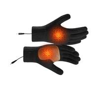 Heated Glove - Plush, 8,26 x 3,34 in Electric Mitten Rechargeable 3-Level Temperature Control and Windproof Warmth | Touchscreen Compatible Convertible Mitten Design, Heated Gloves For Skiing