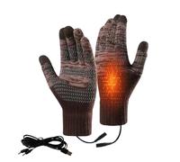 Heated Glove - Synthetic, 8.66x4.33x1.18in Riding Mitten Thermal Insulated Warmth | Touchscreen-Compatible Outdoor Winter Gloves, Heated Cycling Mittens For Cycling, Skiing, Hiking, Camping, Commuting