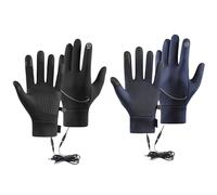 Heated Gloves for Men, Rechargeable Work, Touchscreen Compatible Design, Thermal Windproof Warmers, Long Lasting Heat, 1 Pair, Cold Weather, Cycling, Hunting, Driving, Running, Outdoor, Winter Use,