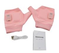 Heated Gloves - Half Finger Rechargeable Mittens, Electric Thermal Hand Warmers, Lightweight Soft Fleece Instant Warmth Adjustable | Heat Settings for Women Outdoor Sports Cold Weather