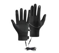Heated Gloves Men, Rechargeable Work Gloves, Touchscreen Compatible, Windproof Thermal Lining, Cold Weather Cycling Hunting Driving Running Kitchen Winter, 1 Pair