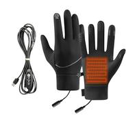 Heated Gloves, USB Powered Waterproof Thermal Mitts, Adjustable Temperature and Windproof Design for Running, Hunting, Outdoor Fishing, Working, Driving, Skiing, Hiking, Elderly, Gardeners