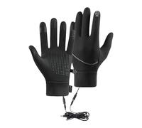 Heated Gloves, USB Touchscreen Warm Mittens, Outdoor Commuting Use, Windproof Thermal Design for Cold Weather, Snow Shoveling, Driving, Skiing, Hiking, Cycling, Mountaineering