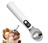 Heated Ice Cream Scoop - With Removable Battery Rechargeable Scooper
