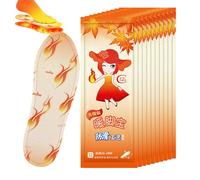 Heated Insoles, 27x10.5cm Iron Powder Self-Heating Thermal Pads 10-Pair, 8 Hours Lasting Toe Warmers for Hiking Skiing Commuting Winter