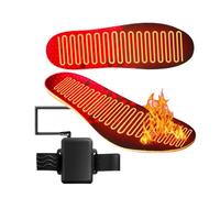 Heated Insoles - 5000mAh Adjustable Foot Warmers | Rechargeable Battery Powered with Long Lasting Heating Design, Winter Comfort Insoles for Camping Skiing Motorcycling Biking Fishing Outdoor Work