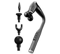 Heated Massager - Electric Massage Hammer Tool | Long Extended Handle Cordless Deep Tissue Back Massager with Adjustable Speed & Comfortable Grip for Men Women Mom Dad Husband Neck Shoulder Lumbar Mus