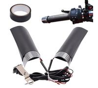 Heated Motorcycle Grips, 12 V Waterproof Hand Grip Heater with 2 Settings, Winter Accessories for Dirt Bike Touring Road Trip Commuting Driver