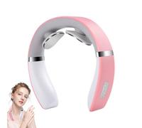 Heated Neck Massager, Electric Vibrating Device, 6.26x6.14x1.61 Inches Rechargeable Deep Tissue Tool, Heat, Compact Professional Design 1 Unit for Travel Home Stress Relief