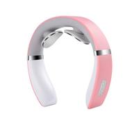 Heated Neck Massager, Portable Vibrating Device, 6.26x6.14x1.61 Inch Professional Rechargeable Heating Unit, Deep Tissue with 10 Modes for Post-Workout Recovery, Travel Use