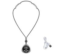 Heated Neck Massager - Portatile Intelligent Heating, Shoulder Massager | EMS Cervical Relaxation Device | Fashion Pendant With 8 Modes, 19 Intensity, 3 Warm Settings For Men, Women