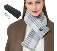 Heated Neck Warmer, Heated Neck Scarf for Cold Weather, Soft and Cozy Neck Warmer with Adjustable Temperature, Heating Neck Pad for Warmth and Comfort, Winter Heating Scarf
