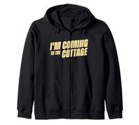 Heated Quote Series - I'm Coming to The Cottage Felpa con Cappuccio