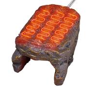 Heated Rettile Hides - Resin Rock | Heated Basking Stage - Grotte Chauffante Rettile | Cueva Calefactora Para Rettiles | Roccia Riscaldante | For Lizards Snake Gecko | 2026 Habitat | Slate