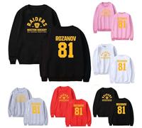 Heated Rivalry Rozanov 81 Merch, felpa da donna, a maniche lunghe, elegante, alla moda, casual, retrò, morbida, regalo alla moda, per uomini e donne, A 01, L