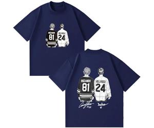 Heated Rivalry Shane Hollander Ilya Rozanov Hollanov 24/81 Maglietta Moda retrò Maniche Corte Casual Cotone Maglietta Unisex Estate Top-Navy||l