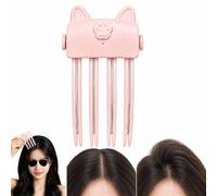 Heated Root Hair Volumizer Clip,Hair Crown Lifting Styler Booster，pink