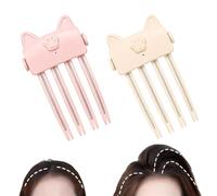 Heated Root Volumizer Clip, Hair Crown Lifting Styler Booster | 2-Temperature Control, Portable Type-C Rechargeable Styling Clip for Fine & Thick Hair (2PCS)