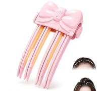 Heated Root Volumizer Clip, Wireless Hair Volumising Tool for Root Lift Crown Volume, Heated Hair Styling Clip with 2 Temperature Settings, Portable Type-C Rechargeable，#A Pink