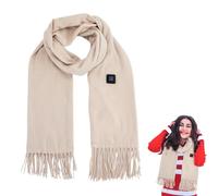 Heated Scarf, USB Neck Wrap With 3 Temperature Settings, Solid Color Electric Heating Pad, Perfect For Neck, Adjustable Warm Scarf For Indoor, Outdoor, Travel, Office, 78.74x12.99 In