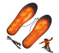Heated Shoe Insoles - Reusable USB Thermal Insoles for Winter | Electric Foot Warmers, Soft and Flexible Fit, Ideal for Hunting Boots, Outdoor Camping, Skiing, Hiking, Work, Cold Weather, Men Women