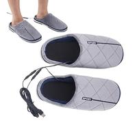 Heated Slippers For Feet Warmth, USB Powered Foot Warmers, Electric Heated Foot Slippers, Quick Heating Foot Pad, Warm Feet Slippers For Home, Foot Warmer With USB, Rechargeable Heated Foot Pad, Foot