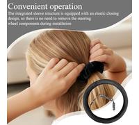 Heated Steering Wheel Cover - 12V Fast-Heating Soft Warm Protector, Breathable Black Winter Steering Wheel Wrap For Trucks, SUVs & RVs, Anti-Slip Safety Comfort For Daily Road Trips