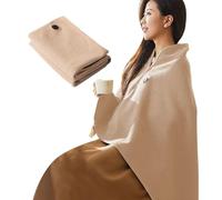 Heated Throw Blanket - 150 x 80 cm, Wearable Shawl, Fast Heating 15s | Removable Washable Design, Electric Fiber Heating for Women, Travel, Home, Office, Outdoor Use