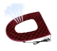 Heated Toilet Seat - 5 Level Adjustable Heater, Toilet Seat Cover Pad With Timer, Heated Toilets Seats Cushion | Plug In Design For Cold Weather Elderly Care Bathroom Apartment Hotel Room Vacation