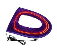 Heated Toilet Seat - 5 Level Adjustable Heater, Toilet Seat Cover Pad With Timer, Heated Toilets Seats Cushion | Plug In Design For Cold Weather Elderly Care Bathroom Apartment Hotel Room Vacation