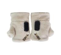 Heated Winter Gloves, 3 Adjustable Modes, Fleece with Heating Sheets, Fingerless Electric Hand Warmers, Ideal for Cold Weather and Laptop Use, Adults, 16x15 cm