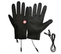 Heated Winter Gloves - Full Finger Waterproof, USB Rechargeable Touchscreen Mittens, Portable Hand Warmers | Warm Gloves For Skiing Running Riding And Outdoor Winter Activities