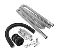 Heater Exhaust Kit - Stainless, Muffler, Air Filter, For