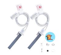 Heatfounder - Confezione da 2 accenditori in nitruro di silicio, ricambio per Pitboss e Camp Chef, ricambio al 100% degli accenditori in metallo, resistente, per griglie a pellet