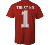 Heathen TRUST NO 1 ROSSO Maglietta SMALL-4XLARGE LIMITED EDITION