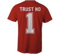 Heathen TRUST NO 1 ROSSO Maglietta SMALL-4XLARGE LIMITED EDITION