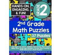 Heather Jo 2nd Grade Math Puzzles (Tascabile) Elementary Math Puzzles