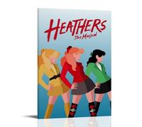 Heathers: The MusicalPainting Art Poster su tela, decorazione artistica da parete, per casa, camera da letto, estetica, pittore, decorazione per soggiorno, decorazione da parete, stile cornice, 50 x