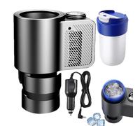 Heating and Cooling Car Cup Holder | 2-in-1 Smart Car Mug Holder | Quick Heating & Cooling Beverage Holder, Safe 12V 36W for Water, Milk, Coffee, and Drinks, Portable Car Cup Warmer & Cooler