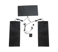 Heating Cloth Winter, Impermeabile USB Heater Pad, Regolabile 3 Gear Settings, Flessibile Heating Layer, Compact Body Warmer For Knees Pants and Outdoor Camping, Black