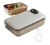 Heating Lunch Box - Portable Electric Food Warmer, Container insulated Meal Heater for Blue Collar Work Office Construction Truck Trucking Car RV Camping Travel Home Dorm Hospital 10,39 x 4,8 x 2,75