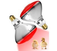 HeatingLux E27 Lampada Infrarossi Riscaldante, 250 Watt Lampada Riscaldante per Pulcini, Lampadina Riscaldante per Allevamento, Ristorazione, Terapia con Luce Infrarossa